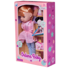 Кукла Junfa Ardana Baby в розовом платье и голубых лосинах с собачкой и аксессуарами 32,5см