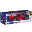Машина р/у гоночная Junfa toys, 1:18, 27Мгц, изменяемый корпус, с эффектом выхлопного пара, аккумуляторный блок 3,7V, 2 цвета красный, желтый в ассортименте.