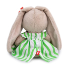 Мягкая игрушка BUDI BASA Зайка Ми в полосатом платье (малыш) 15 см