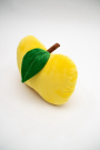 Мягкая игрушка ОмЗЭТ Подушка декоративная Яблоко цвет желтый