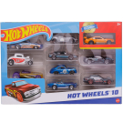 Набор машинок Mattel Hot Wheels Подарочный 10 машинок №36