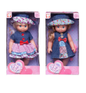 Кукла в платье и шляпке, 2 вида, 25 см