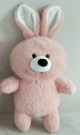 Мягкая игрушка ABtoys Флэтси Кролик розовый, 24 см.