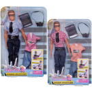 Игровой набор Кукла Defa Kevin На работе" co сменным комплектом одежды и игровыми предметами, 2 вида, 30 см