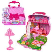 Игровой набор Abtoys В гостях у куклы Домик-сумка для куклы с аксессуарами