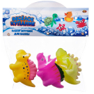 Набор резиновых игрушек для ванной Abtoys Веселое купание 3 предмета (динозаврики: зеленый, желтый, розовый)