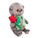 Мягкая игрушка BUDI BASA Кот Басик BABY с тюльпаном