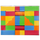 Кубики "Конструктор", в наборе 34 предмета