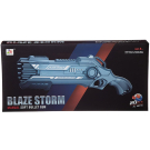 Бластер "Blaze Storm" серо-голубой с 20 мягкими пулями, в коробке