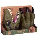 Игровой набор Junfa Игрушка на руку Голова и когти динозавра зеленые