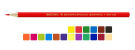 Набор цветных карандашей ВКФ Живопись, заточенный 18 цветов