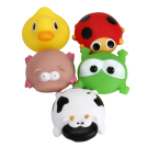 Набор игрушек для ванной Abtoys Веселое купание Сачок с 5 фигурками животных, в ассортименте