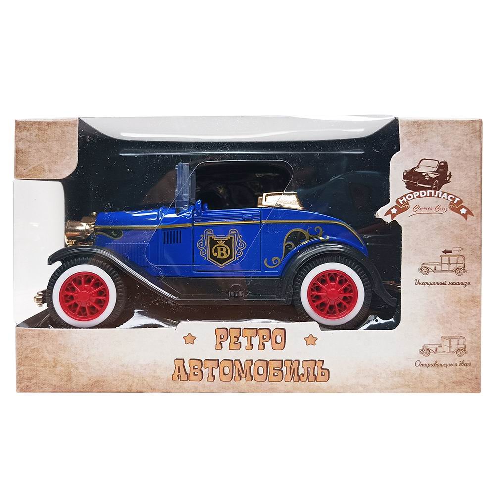 Машинка НОРДПЛАСТ Ретро-автомобиль кузов кабриолет синий Машинка НОРДПЛАСТ Ретро-автомобиль кузов кабриолет синий
