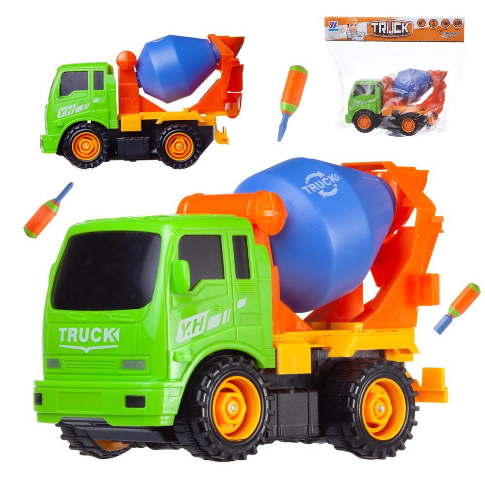 Машинка-конструктор "Бетономешалка", в наборе с инструментами, в пакете, 23x17x8 см Машинка-конструктор "Бетономешалка", в наборе с инструментами, в пакете, 23x17x8 см