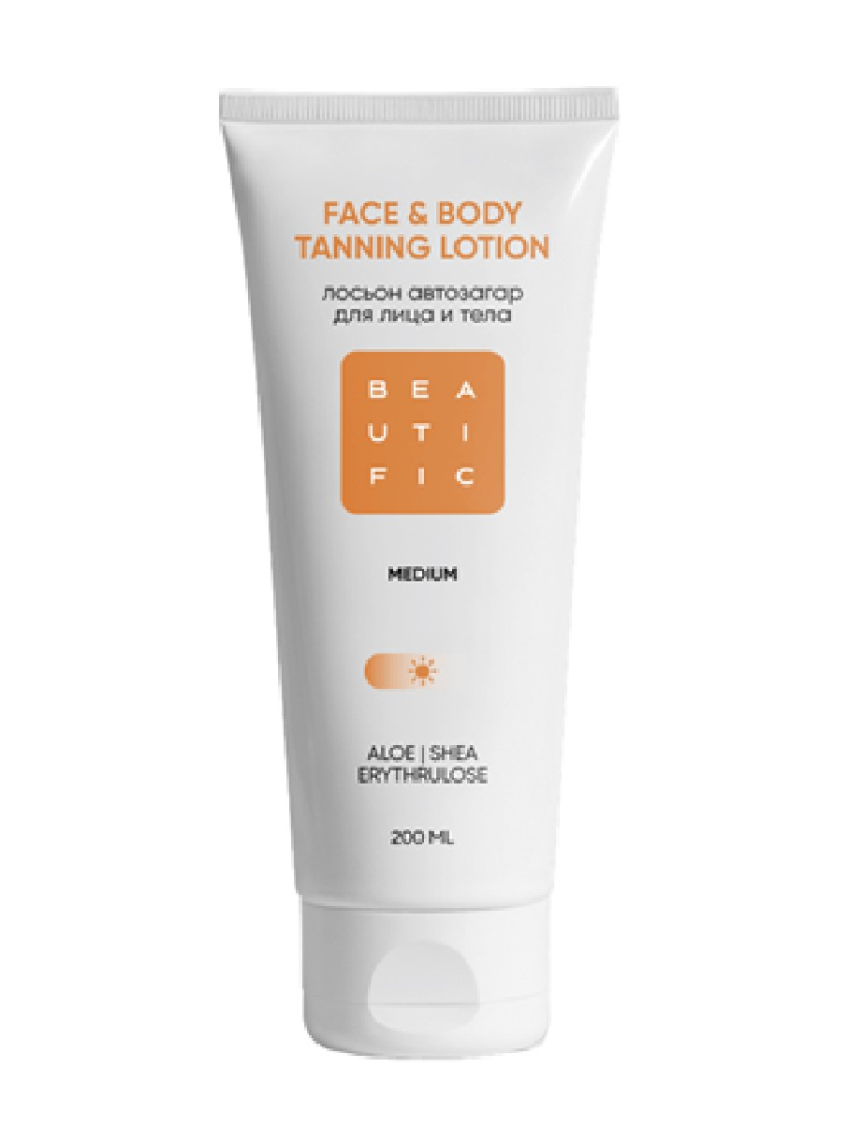 BEAUTIFIC Face&Body Tanning Lotion Лосьон-автозагар для тела 200 мл BEAUTIFIC Face&Body Tanning Lotion Лосьон-автозагар для тела 200 мл
