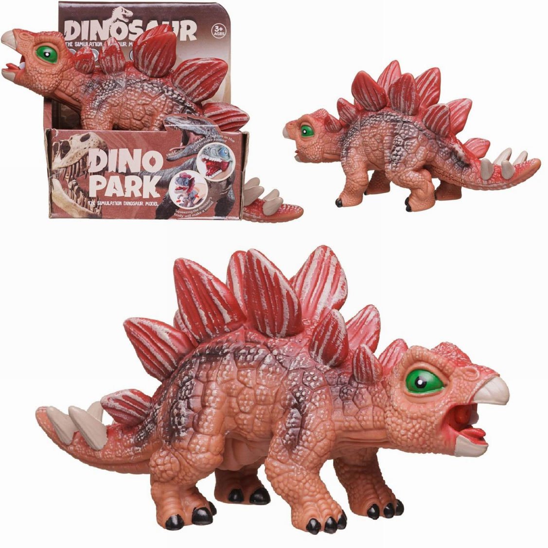 Junfa Фигурка Динозаврик Стегозаврик со звуком модель 2 Junfa Фигурка Динозаврик Стегозаврик со звуком модель 2