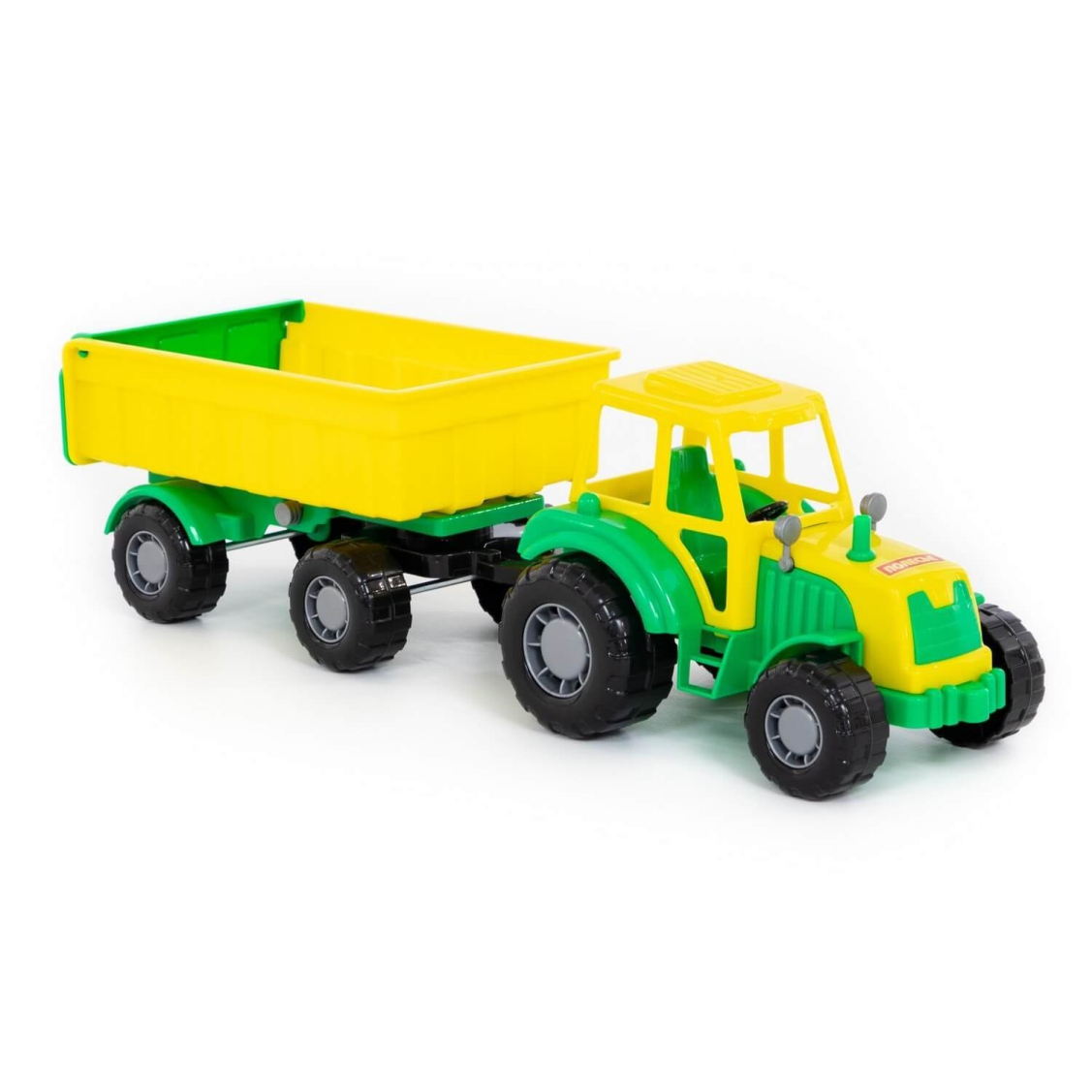 Трактор ПОЛЕСЬЕ с прицепом №1 Мастер желтый 43х13х13,5 см. Трактор ПОЛЕСЬЕ с прицепом №1 Мастер желтый 43х13х13,5 см.