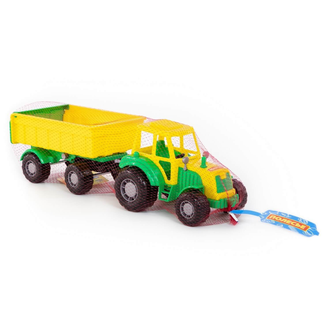 Трактор ПОЛЕСЬЕ с прицепом №1 Мастер желтый 43х13х13,5 см. Трактор ПОЛЕСЬЕ с прицепом №1 Мастер желтый 43х13х13,5 см.