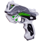 Бластер ABtoys Космобластер на батарейках, в коробке 19х5х16 см, бело-серо-зеленый Бластер ABtoys Космобластер на батарейках, в коробке 19х5х16 см, бело-серо-зеленый