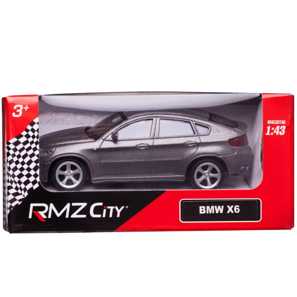Машинка металлическая Uni-Fortune RMZ City 1:43 BMW X6 , без механизмов, цвет серый Машинка металлическая Uni-Fortune RMZ City 1:43 BMW X6 , без механизмов, цвет серый