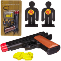 Штурмовой пистолет ABtoys Боевая сила, в наборе с 12 пулями и 2 мишенями Штурмовой пистолет ABtoys Боевая сила, в наборе с 12 пулями и 2 мишенями