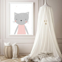 Интерьерный дизайнерский постер "Мяу кис-кис" (размер А3) Интерьерный дизайнерский постер "Мяу кис-кис" (размер А3)