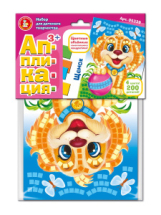 Набор для творчества Десятое королевство Аппликация Щенок 4цвета 200элементов Набор для творчества Десятое королевство Аппликация Щенок 4цвета 200элементов