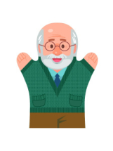 Кукольный театр Десятое королевствоКукла-перчатка Дедушка Вова Кукольный театр Десятое королевствоКукла-перчатка Дедушка Вова