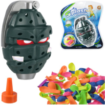 Игрушка заводная Junfa Серая граната в наборе с 50 водяными бомбочками Игрушка заводная Junfa Серая граната в наборе с 50 водяными бомбочками