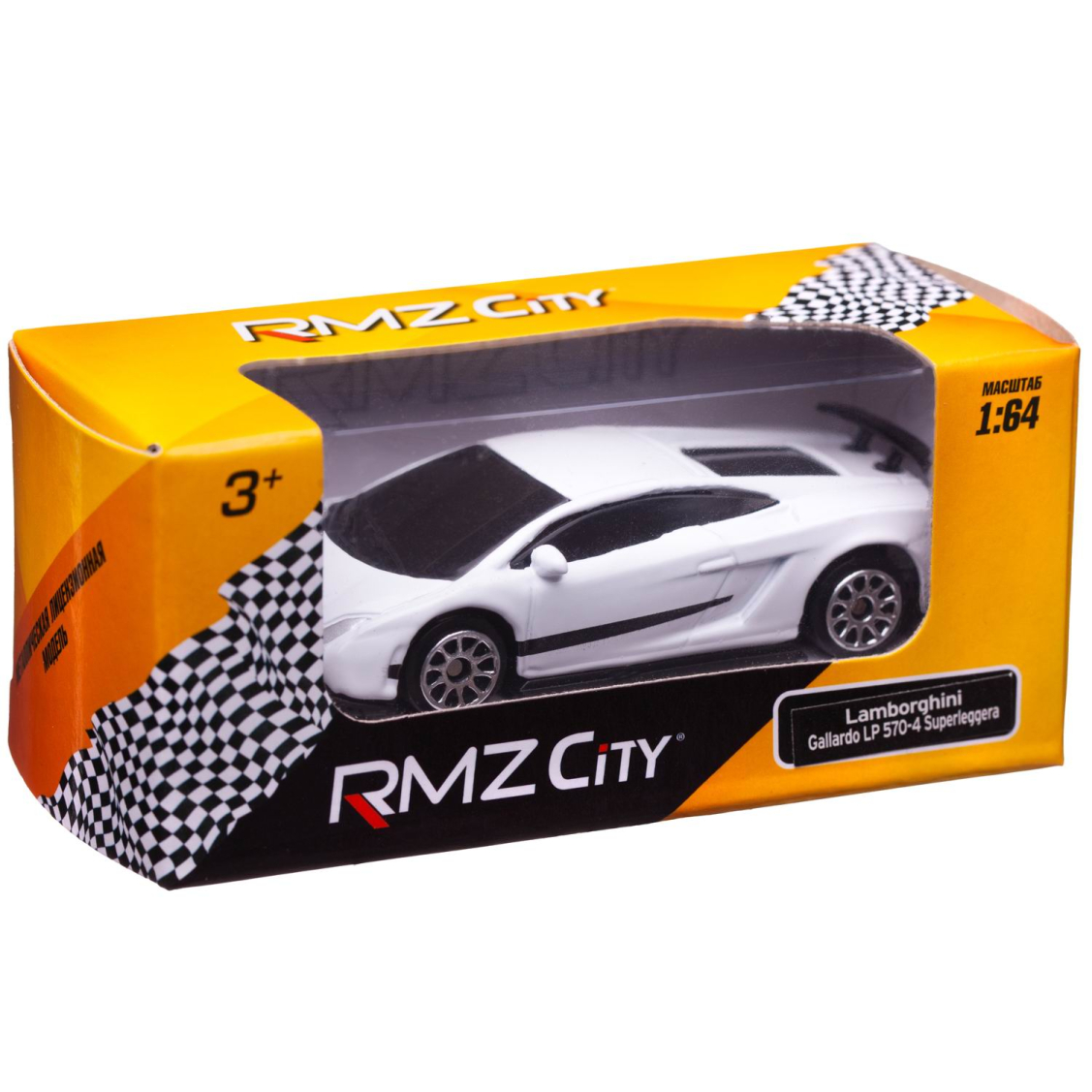 Машинка металлическая Uni-Fortune RMZ City 1:64 Lamborghini Gallardo LP570-4 без механизмов, (белый) Машинка металлическая Uni-Fortune RMZ City 1:64 Lamborghini Gallardo LP570-4 без механизмов, (белый)