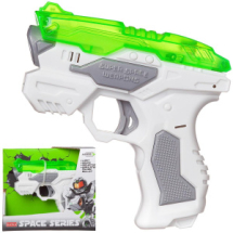 Бластер Junfa "Space Series", со световыми и звуковыми эффектами, зеленый, 16,5х4х14 см Бластер Junfa "Space Series", со световыми и звуковыми эффектами, зеленый, 16,5х4х14 см
