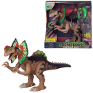 Динозавр Дилофозавр коричневый (движение вперед, свет, звук) Динозавр Дилофозавр коричневый (движение вперед, свет, звук)