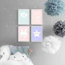 Интерьерный дизайнерский постер "Люблю тебя до луны и обратно!" (размер А4) Интерьерный дизайнерский постер "Люблю тебя до луны и обратно!" (размер А4)