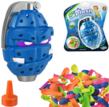 Игрушка заводная Junfa Синяя граната в наборе с 50 водяными бомбочками Игрушка заводная Junfa Синяя граната в наборе с 50 водяными бомбочками
