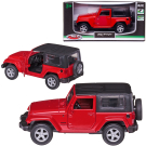 Машинка металлическая MSZ серия 1:43 Jeep Wrangler, цвет красный, инерционный механизм, двери открываются Машинка металлическая MSZ серия 1:43 Jeep Wrangler, цвет красный, инерционный механизм, двери открываются