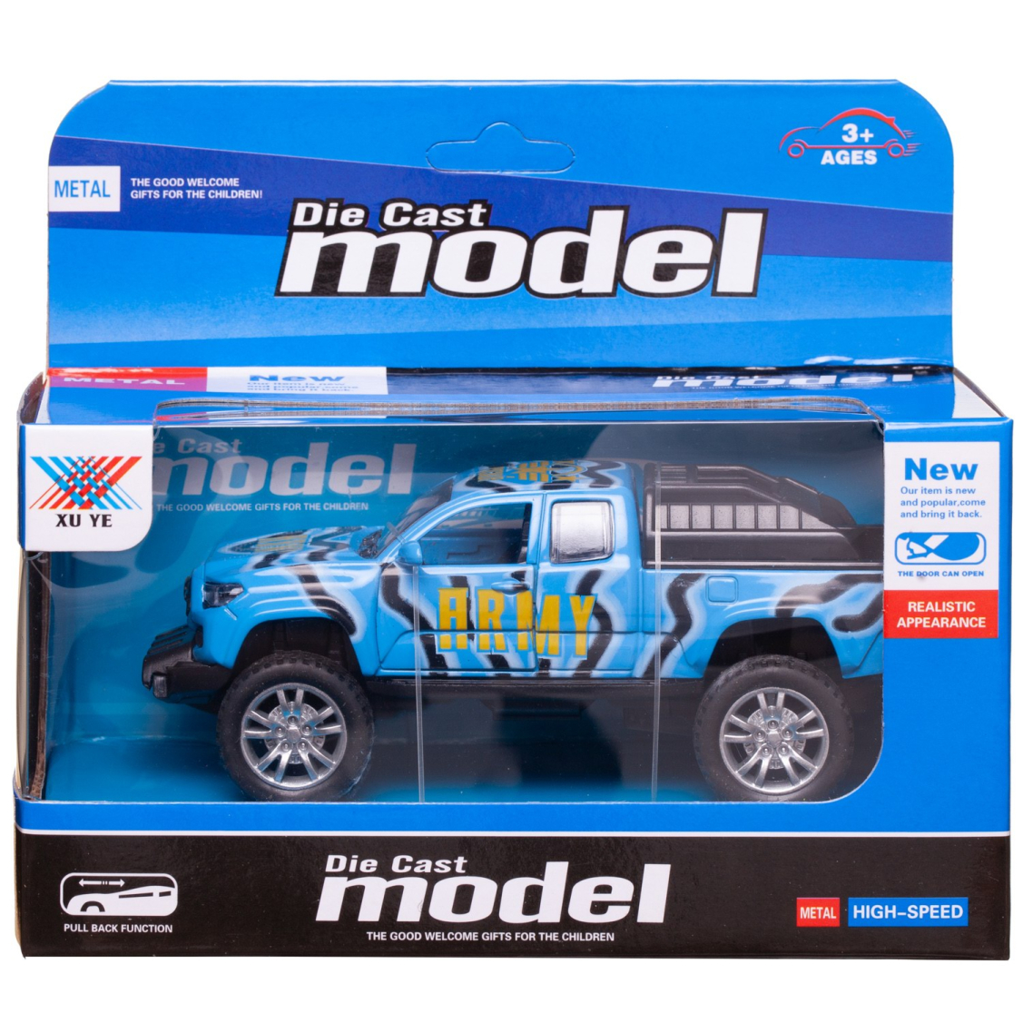 Машинка Junfa Джип военный 1:32 металлический с открывающимися дверцами инерционный голубой Машинка Junfa Джип военный 1:32 металлический с открывающимися дверцами инерционный голубой