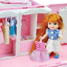 Игровой набор Abtoys В гостях у куклы Дом кукольный в сумке-переноске с куклой и аксессуарами.