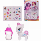 Игровой набор Abtoys Моя лошадка Пони-единорог белая с бутылочкой-поильником и наклейкам СИМВОЛ ГОДА 2026 Игровой набор Abtoys Моя лошадка Пони-единорог белая с бутылочкой-поильником и наклейкам СИМВОЛ ГОДА 2026