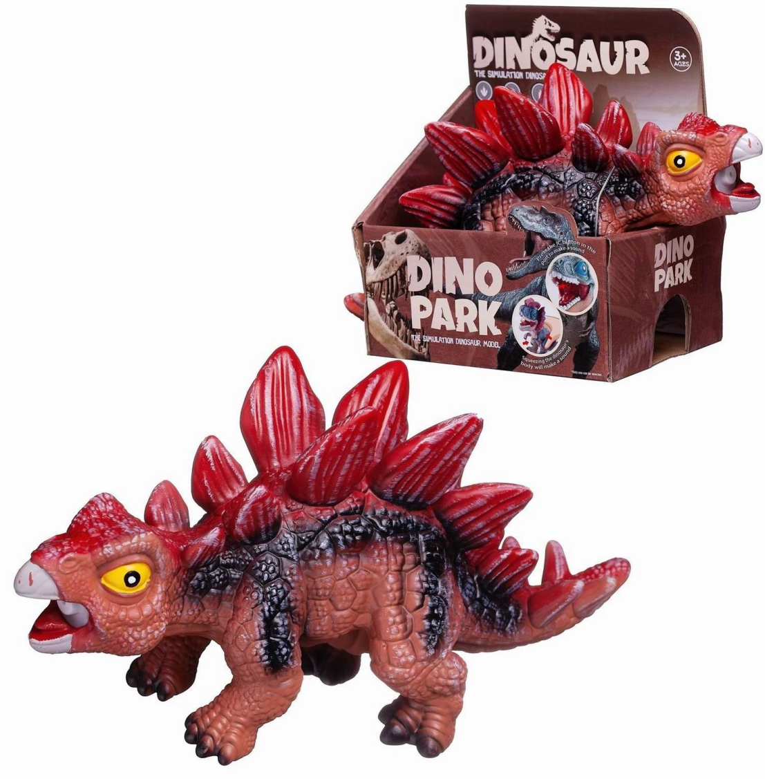 Junfa Фигурка Динозаврик Стегозаврик со звуком модель 1 Junfa Фигурка Динозаврик Стегозаврик со звуком модель 1