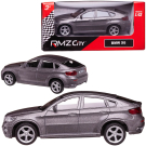 Машинка металлическая Uni-Fortune RMZ City 1:43 BMW X6 , без механизмов, цвет серый Машинка металлическая Uni-Fortune RMZ City 1:43 BMW X6 , без механизмов, цвет серый