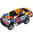 Машинка Junfa Джип граффити1:32 металлический с открывающимися дверцами инерционный, модель 2 (желто-сине-красно-белый) Машинка Junfa Джип граффити1:32 металлический с открывающимися дверцами инерционный, модель 2 (желто-сине-красно-белый)