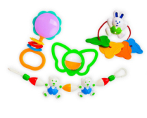 Подарочный комплект Аэлита №2 4 штуки (Подвеска для коляски Мишки 1 шт. Погремушка Мотылек 1 шт. Погремушка Цветочек 1 шт. Прорезыватель Зайчик 1 шт.) Подарочный комплект Аэлита №2 4 штуки (Подвеска для коляски Мишки 1 шт. Погремушка Мотылек 1 шт. Погремушка Цветочек 1 шт. Прорезыватель Зайчик 1 шт.)