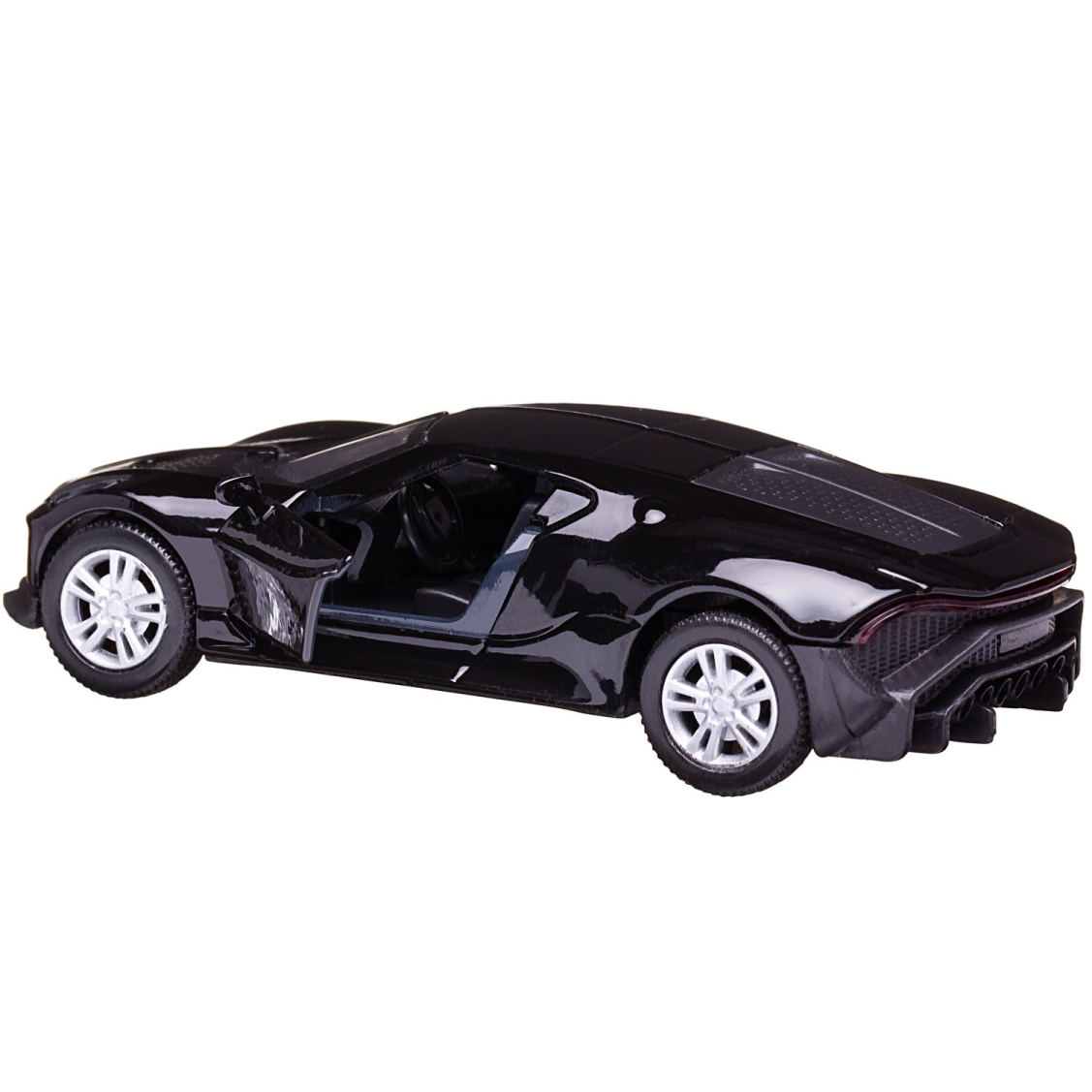 Машинка металлическая Abtoys АвтоСити 1:36 Спортивная инерционная с открывающими передними дверцами черная свет звук Машинка металлическая Abtoys АвтоСити 1:36 Спортивная инерционная с открывающими передними дверцами черная свет звук